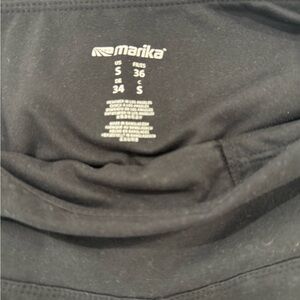 Marika Jet Black Fitness Top